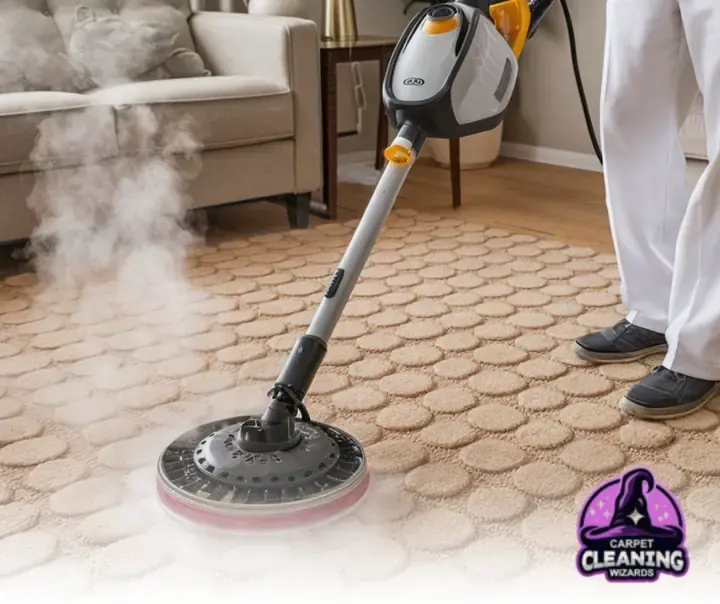 Tile and grout, steam cleaned by Carpet Cleaning Wizards