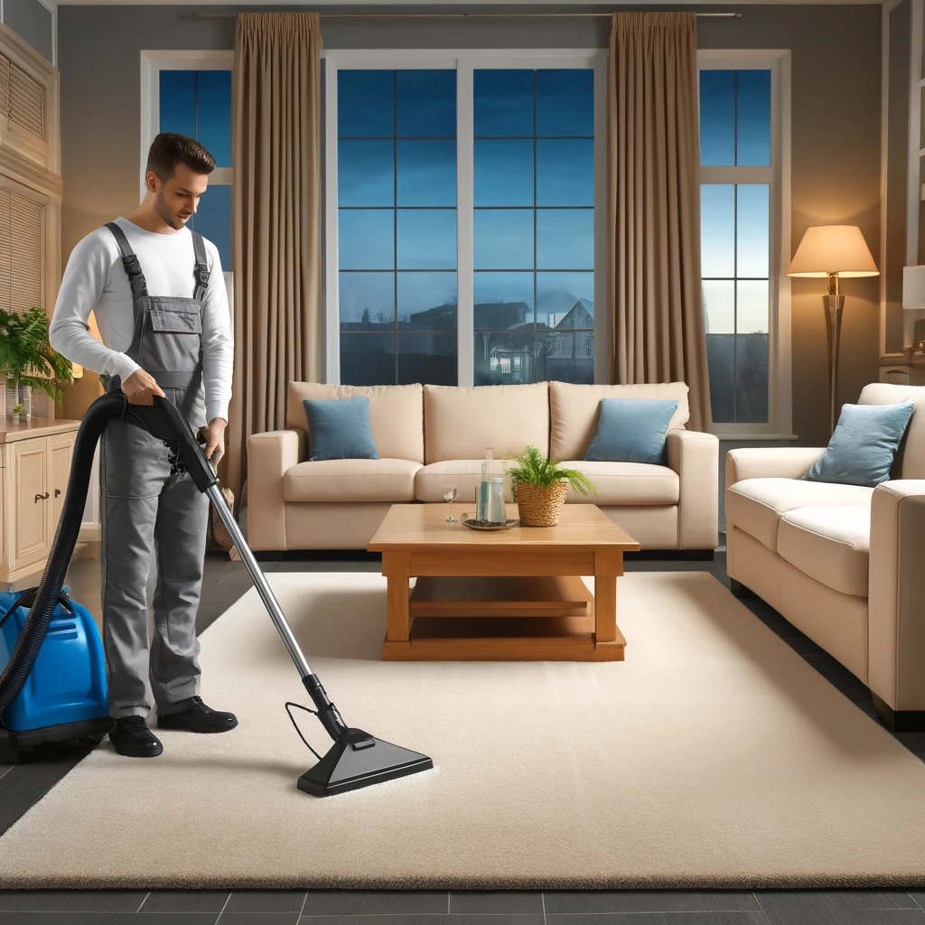 Carpet cleaning technician serving Short Hills NJ